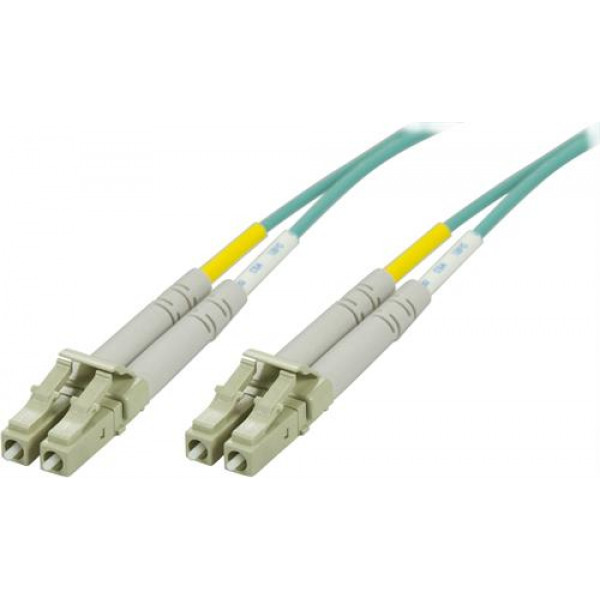 DELTACO OM3 fiberkabel LC - LC, duplex, multimode, 50/125, 100m