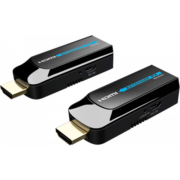 HDMI förlängare, punk till punktkonfiguration, 1080p, 120m, svart LKV372S