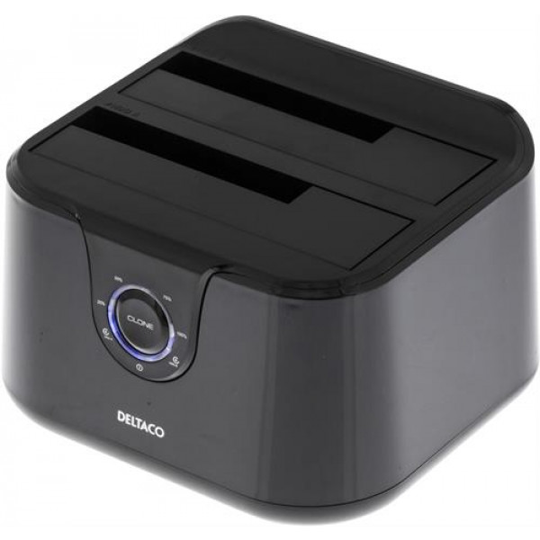 Extern Dockning för 2 x 2.5/3.5 SATA HDD, USB 3.0