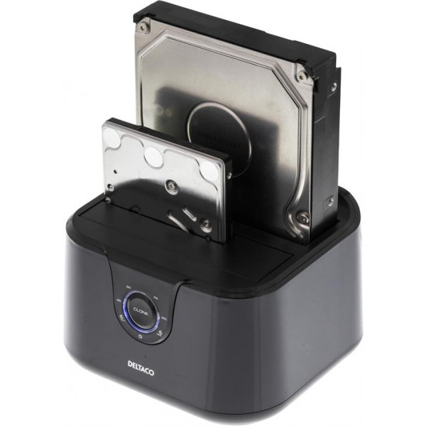 Extern Dockning för 2 x 2.5/3.5 SATA HDD, USB 3.0