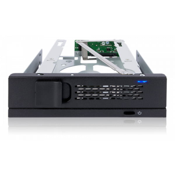 ICY DOCK 1x 3.5" SATA in 1x 5.25" bay mobile rack fanless keylock tray MB171SP-1B