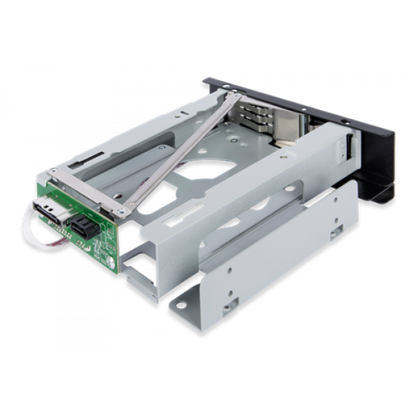 ICY DOCK 1x 3.5" SATA in 1x 5.25" bay mobile rack fanless keylock tray MB171SP-1B