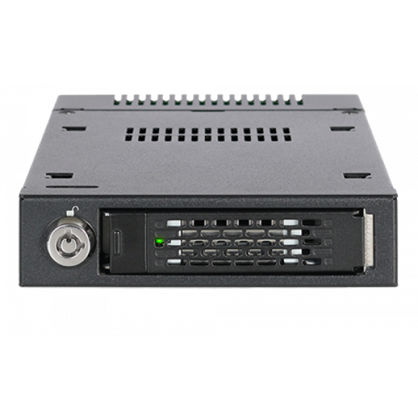 1x 2.5" U.2 NVMe PCIe > 1x 3.5" bay mobile rackmetal keylock MB601VK-1B