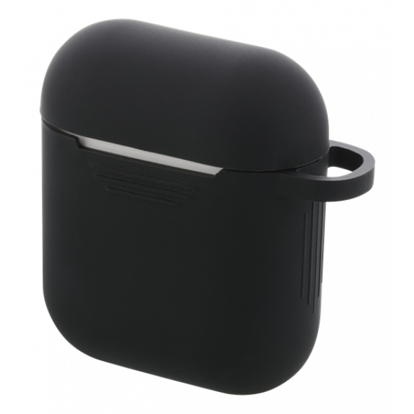 DELTACO AirPods silicone case, black MCASE-AIRPS001