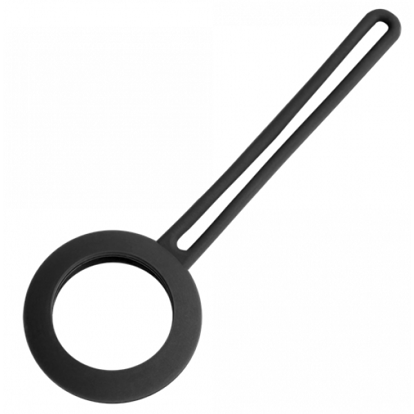 DELTACO Apple AirTag case, silicone, hanger, black MCASE-TAG13