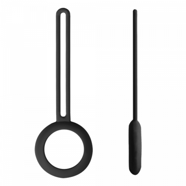 DELTACO Apple AirTag case, silicone, hanger, black MCASE-TAG13