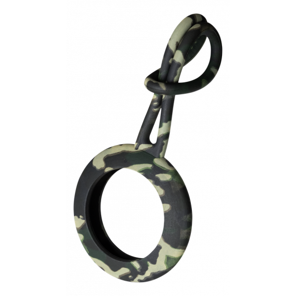 DELTACO Apple AirTag case, silicone, hanger, camouflage MCASE-TAG15