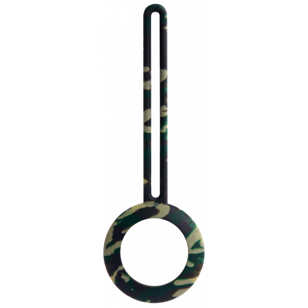 DELTACO Apple AirTag case, silicone, hanger, camouflage MCASE-TAG15