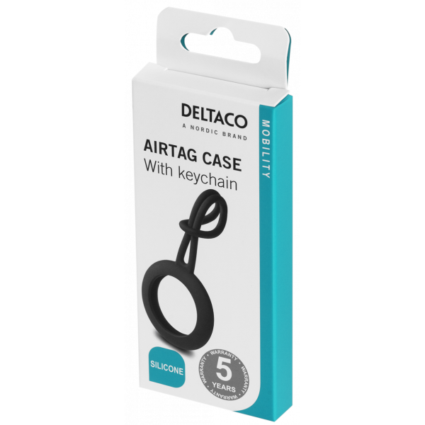 DELTACO Apple AirTag case, silicone, hanger, camouflage MCASE-TAG15