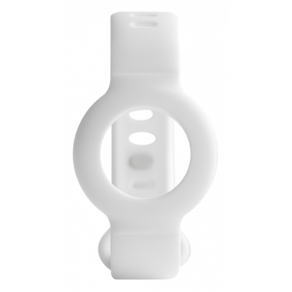 DELTACO Apple AirTag silicone wristband, white MCASE-TAG17