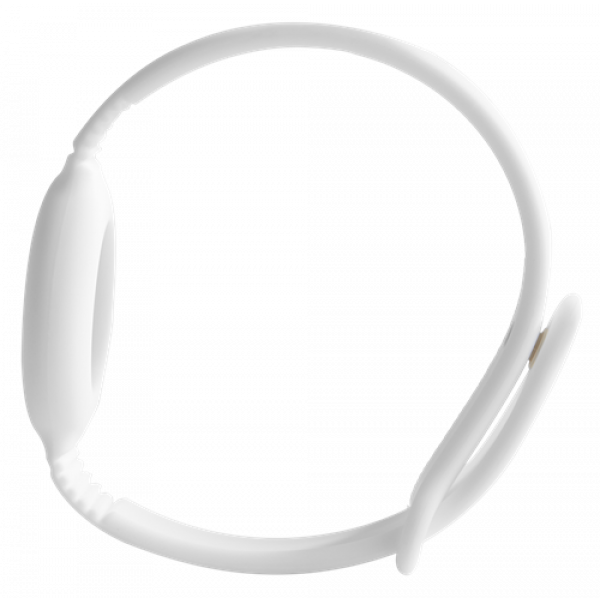 DELTACO Apple AirTag silicone wristband, white MCASE-TAG17