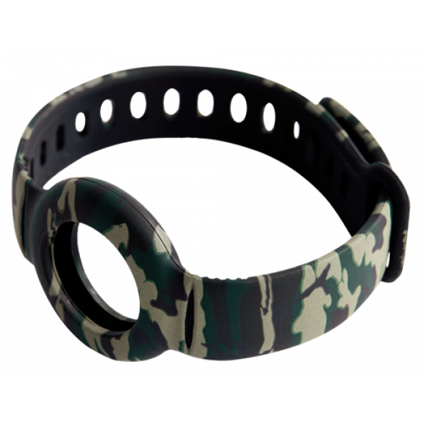 DELTACO Apple AirTag silicone wristband, camouflage MCASE-TAG18