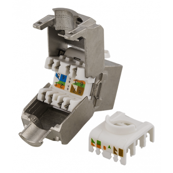 DELTACO STP Cat6a Keystone kontaktdon, "Tool-free"
