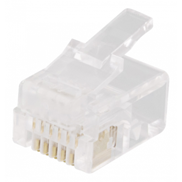 Modular Connector 6P6C RJ12, 20-pack