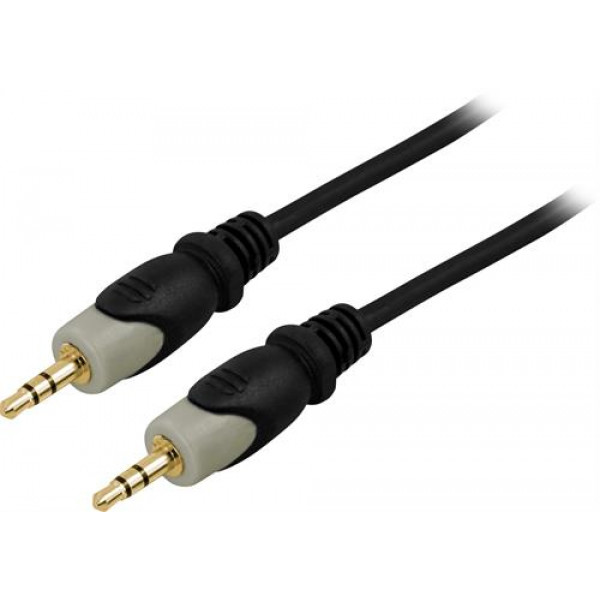 Ljudkabel Aux 3.5mm hane - 3.5mm hane (3m) GOLD