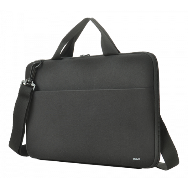 DELTACO Neoprene Laptop Sleeve 11,6-12" handles, shoulder strap, black NV-510