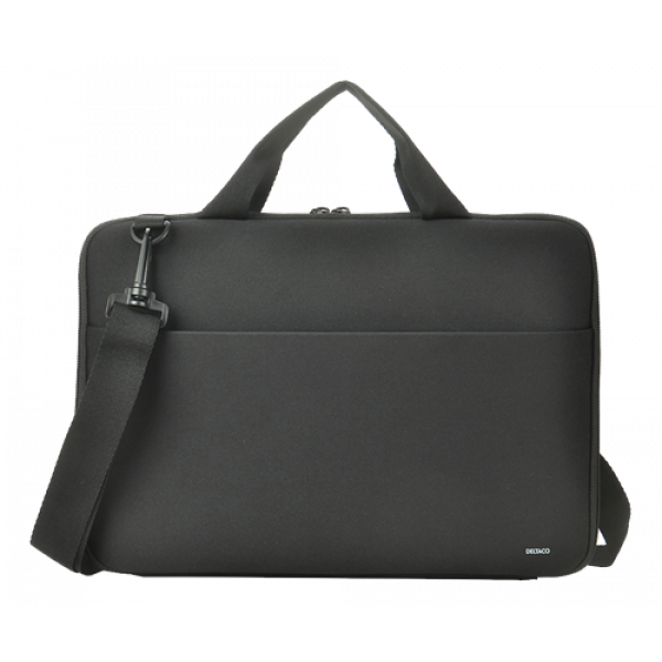DELTACO Neoprene Laptop Sleeve 11,6-12" handles, shoulder strap, black NV-510