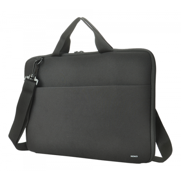 DELTACO Neoprene Laptop sleeve 13-14" handles, shoulder strap, black NV-511