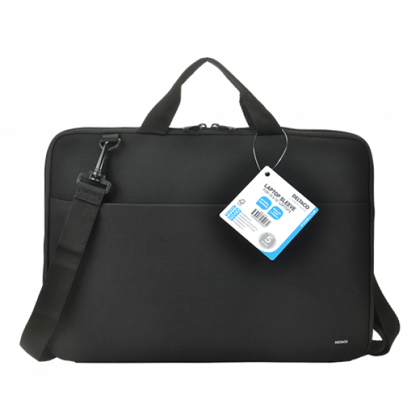 DELTACO Neoprene Laptop sleeve 15.6-16" handles, shoulder strap, black NV-512