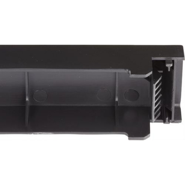 19" 1U täckpanel, korgmutter-fri installation, svart