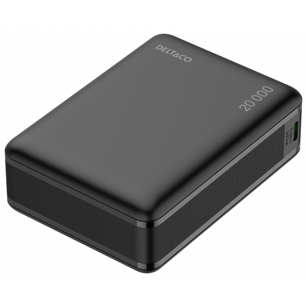 Power bank 20 000 mAh, PD 65 W for charging laptop, black PB-C1012