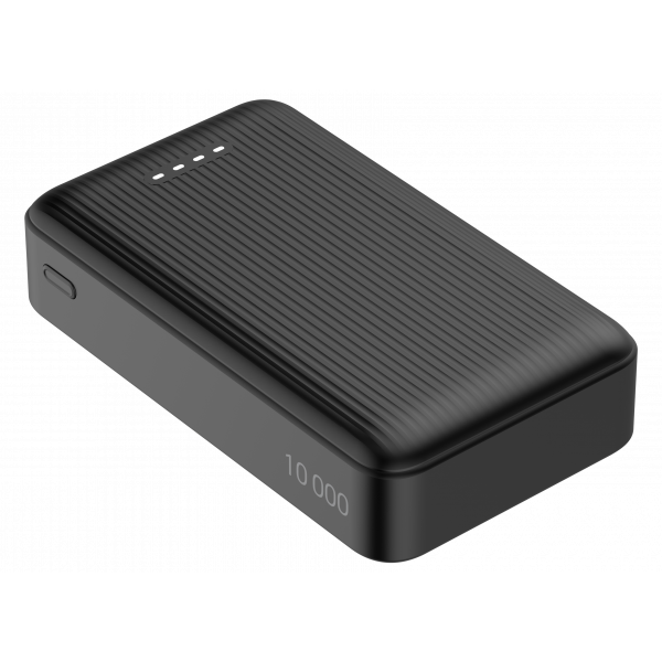 Power bank 10 000 mAh, retractable cable 90 cm, PD 20 W, blk PB-CC102