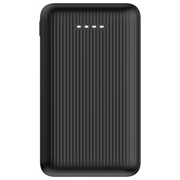 Power bank 10 000 mAh, retractable cable 90 cm, PD 20 W, blk PB-CC102
