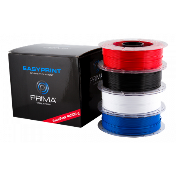 PrimaCreator EasyPrint PLA Value Pack Standard, 1.75mm, 4x 500g PC-EPLA-175-4x0500-STD