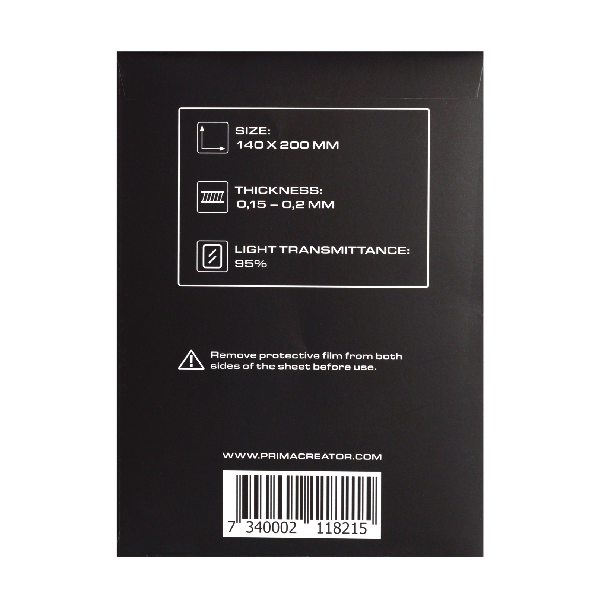 FEP Film Sheets for 3D Printers - 140 x 200 mm - 5-pack PC-FEP-140/200-5P