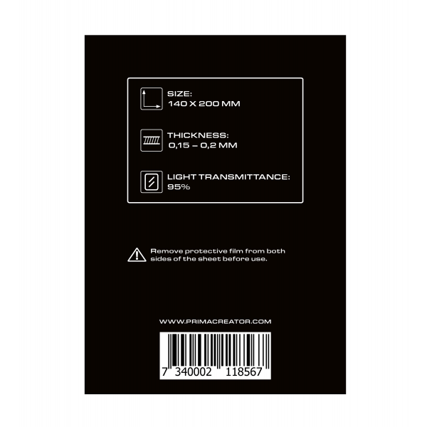 nFEP Film Sheets for 3D Printers - 140 x 200 mm - 3-pack PC-NFEP-140/200-3P