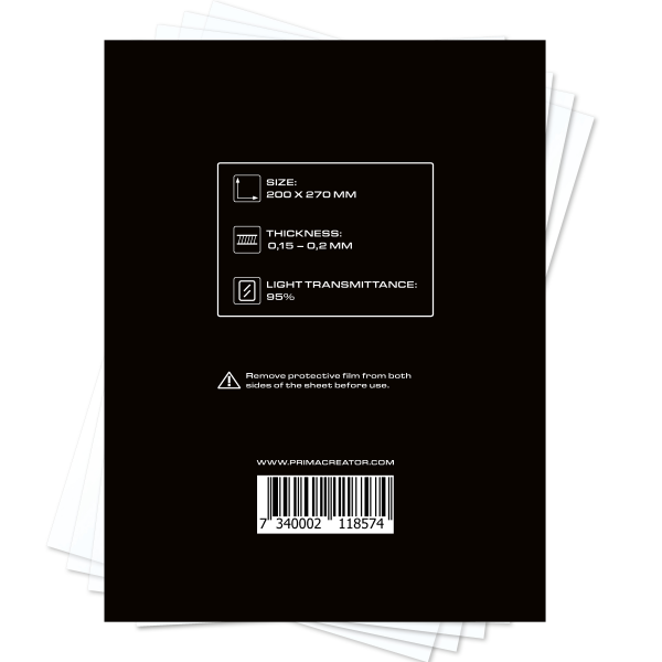nFEP Film Sheets for 3D Printers - 200 x 270 mm - 2-pack PC-NFEP-200/270-2P