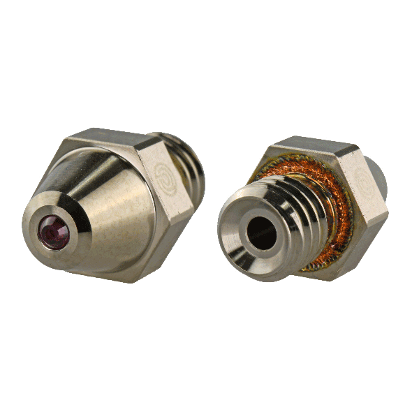 Raise3D Pro2 Plated Copper Ruby Nozzle 0,6 mm - 1 pcs PC-RN-PC06x1-PRO2