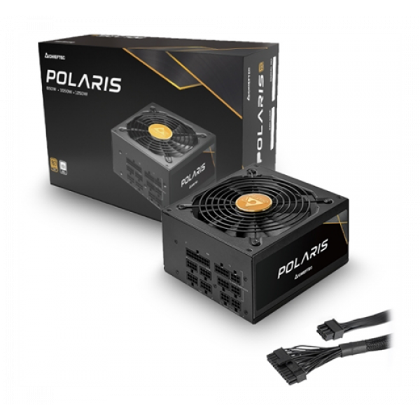 Chieftec Polaris 1250W 80Plus Gold Modular 6x8pin PCI-e 14cm silent fa PPS-1250FC