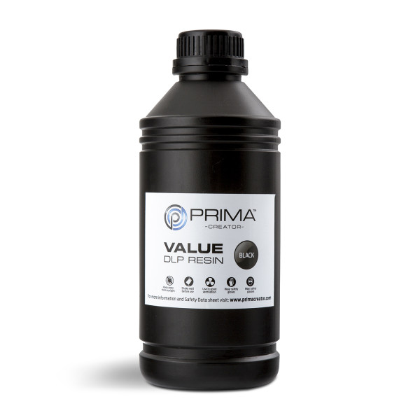 Value UV / DLP Resin - 1 kg - Black PV-RESIN-B405-1000-BK