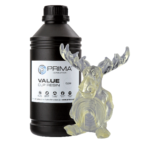 Value UV / DLP Resin - 1 kg - Clear PV-RESIN-B405-1000-CL