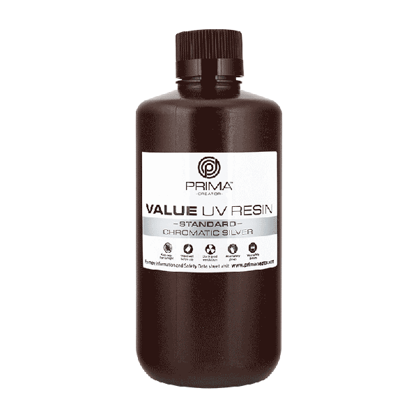 Value UV / DLP Resin - 1 kg - Chromatic Silver PV-RESIN-B405-1000-CS