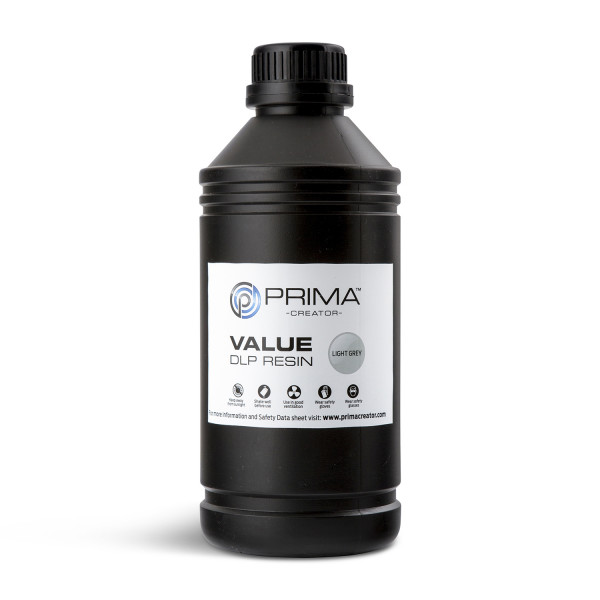 Value UV / DLP Resin - 1 kg - Light Grey PV-RESIN-B405-1000-LG