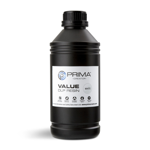 Value UV / DLP Resin - 1 kg - White PV-RESIN-B405-1000-WH