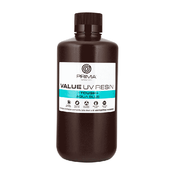 Value Tough UV Resin (ABS Like) - 1 kg - Aqua Blue PV-RT-B405-1000-AB