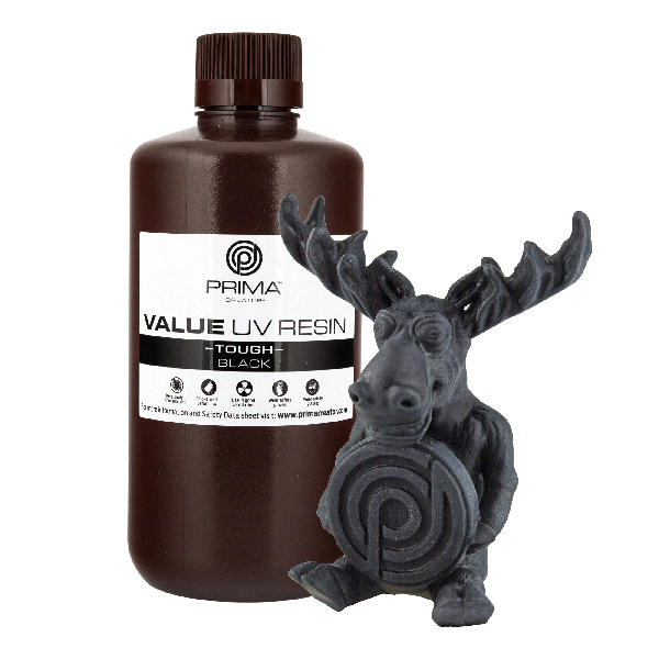 Value Tough UV Resin (ABS Like) - 1 kg - Black PV-RT-B405-1000-BK