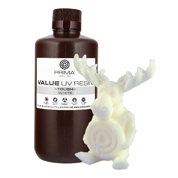 Value Tough UV Resin (ABS Like) - 1 kg - White PV-RT-B405-1000-WH