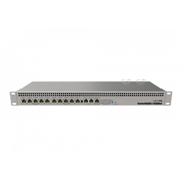 Mikrotik RB1100AHx4 quadcore 2xpsu 13xGE ports 1U L6 RB1100x4