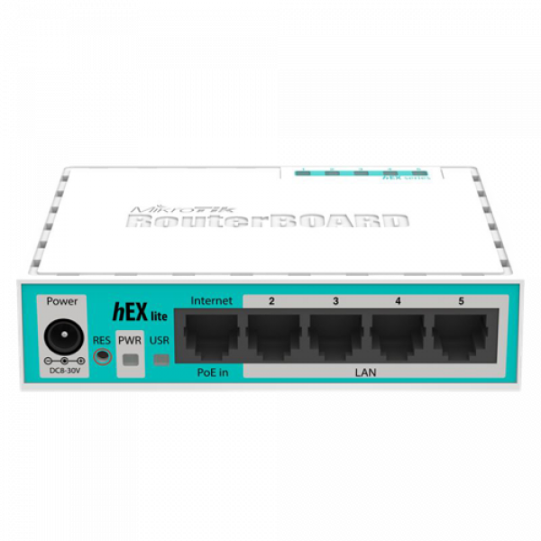 Mikrotik RB750R2 64MB 5xLAN cabinet and power L4 (hEX lite) RB750R2