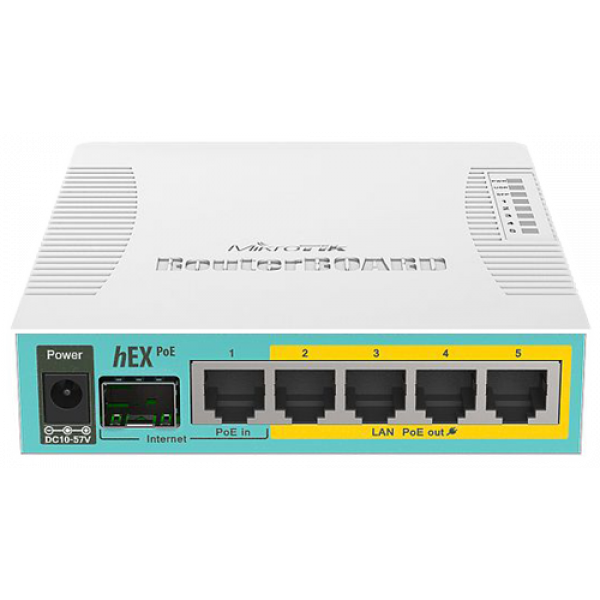 Mikrotik RB960PGS 128MB hEX 4port PoE 5xGE USB L4 RB960PGS