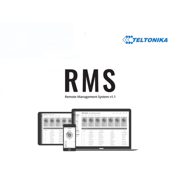 Teltonika RMS Licence valid for one month of RMS use RMS
