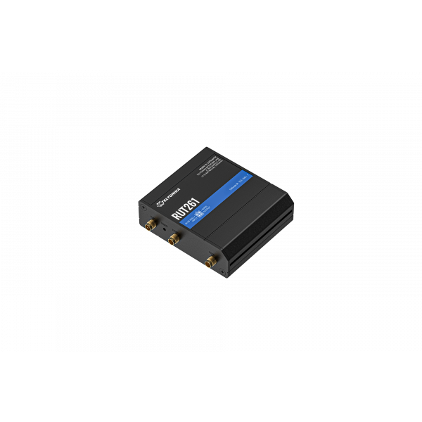 With dual Ethernet ports, the RUT261 covers essential LAN and WAN connectivity, ensuring reliable wired networking where needed. Focused on core functionality, it provides the essential features required for industrial deployments without added complexity