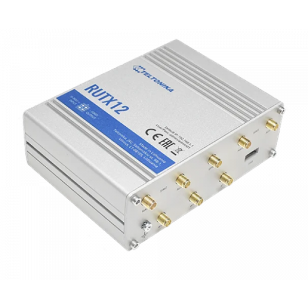Teltonika RUTX12 Dual LTE Cat6 5xGE WIFI GPS Bluetooth RUTX12