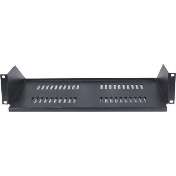 TOTEN, 19" fast hylla, 2U, 267mm djup, max 8Kg SA.0052.021