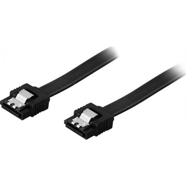 Kabel SATA rak-rak (0.5m) med låsklips