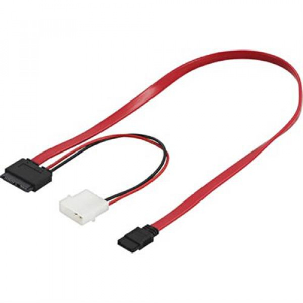 Kabel SATA Slim + SATA-ström (0.5m) för Slim DVD